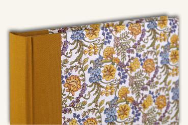 Extraordinary photo album "Otti", flowers yellow and blue, handmade in Germany